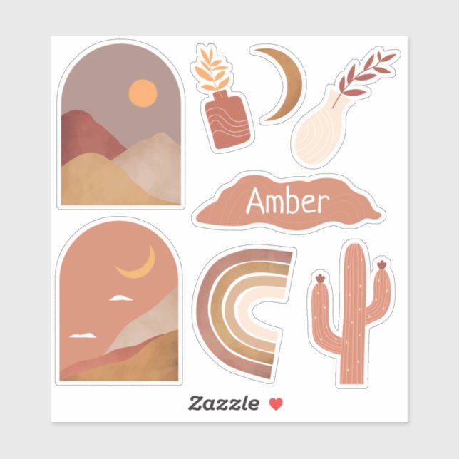 Stickers personnalisés - Terracotta (Feuille)