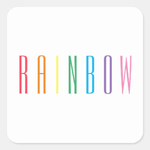 Stickers petit Carré RAINBOW