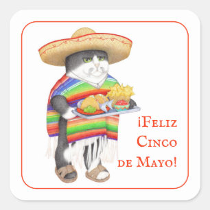 Stickers petit Carré WENDELITO Cinco de Mayo