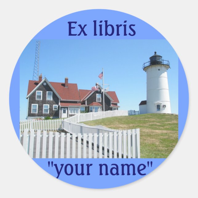 Stickers phare Ex Libris pour Customiser (Devant)