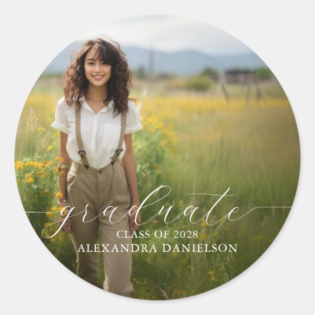 Stickers Photo Graduated (Devant)