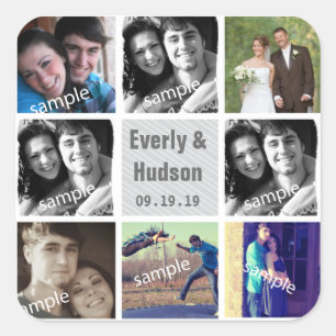 Stickers photo mariage