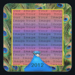 Stickers photo Mariage Peacock<br><div class="desc">Personnalisez ces jolis autocollants pour avoir comme faveurs de mariage à votre réception de mariage ou pour vous faire passer pour un souvenir de votre journée spéciale. Idéal pour des photos de votre événement à donner à chacun de vos invités en souvenir de votre journée spéciale. Personnalisez en ajoutant votre...</div>