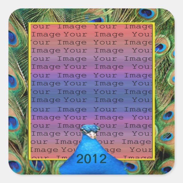 Stickers photo Mariage Peacock (Devant)