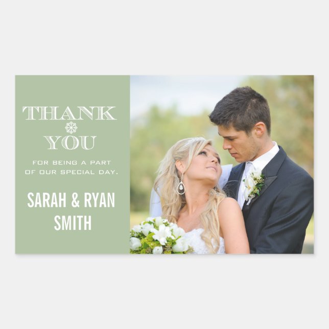 Stickers photo Merci à la menthe (Devant)