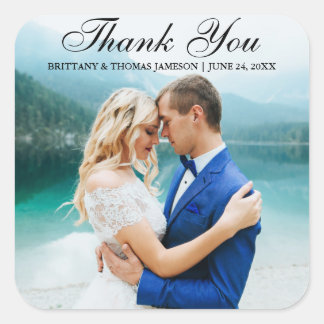 Stickers photo moderne Merci mariage BT Sq