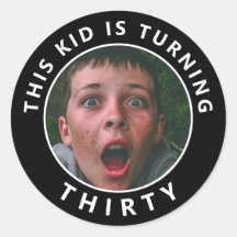 Stickers photo personnalisés du 30e anniversaire