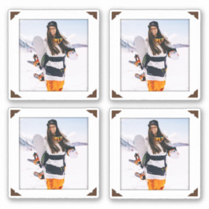 Stickers photo Portrait encadré en vinyle Collage