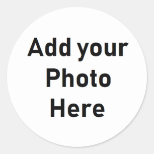 Stickers photo ronde personnalisée