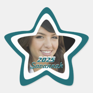 Stickers photo turquoise Graduation ou Sweet sixte