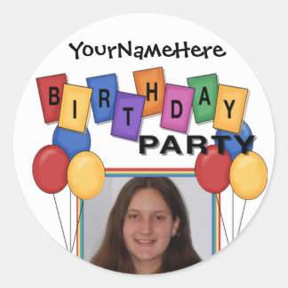 Stickers photos fête d'anniversaire