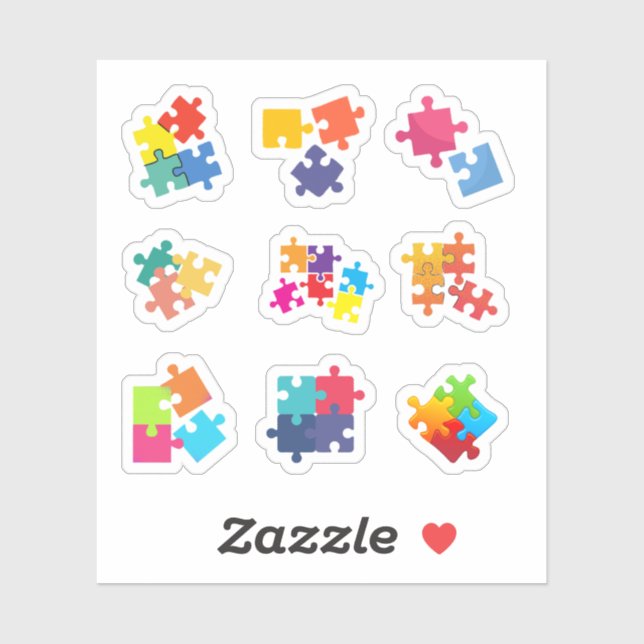 Stickers Pièce de Puzzle (Feuille)