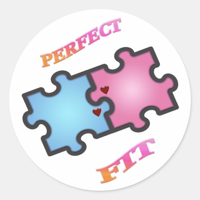 Stickers Pièce de Puzzle Parfait (Devant)