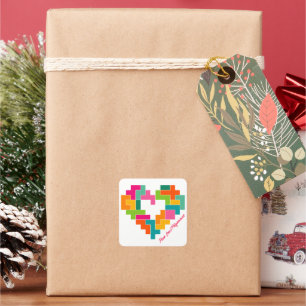 Stickers Piece, Love & Polyominoes