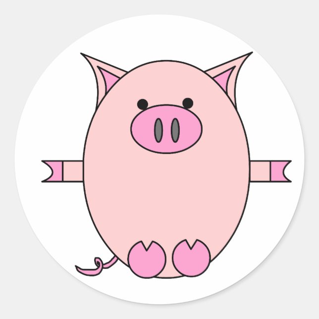 Stickers Piggy Power (Devant)
