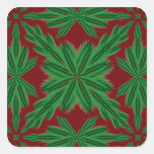 Stickers Pine Mandala Garnet