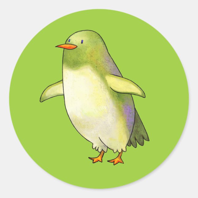 Stickers Pingouin Vert (Devant)