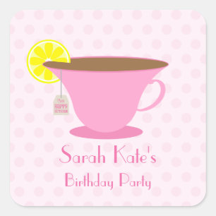 Stickers Pink Teup pour la fête d'anniversaire