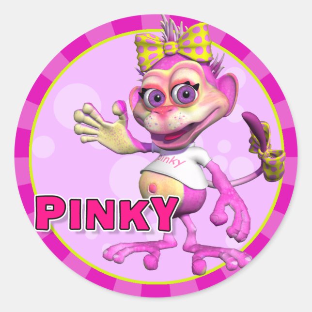 Stickers Pinky amusants (Devant)