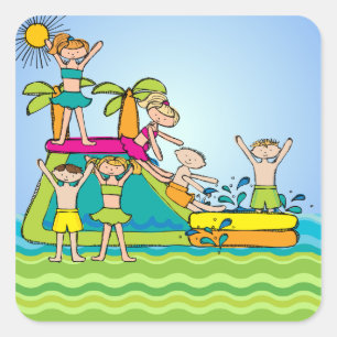 Stickers Piscine d'été