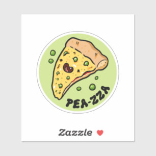 Stickers Pizza Légère Pea-zza
