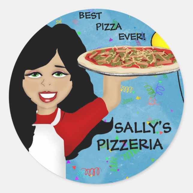 Stickers Pizza Party (Devant)