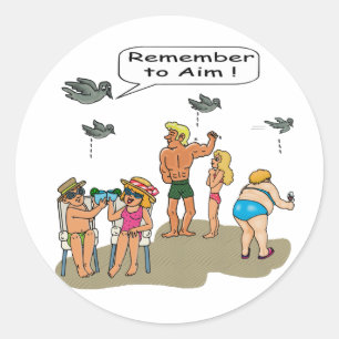 Stickers "Plage Droppings"