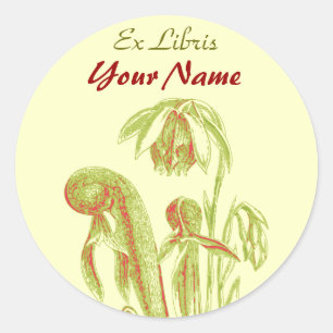 Stickers Plante carnivore Ex Libraries
