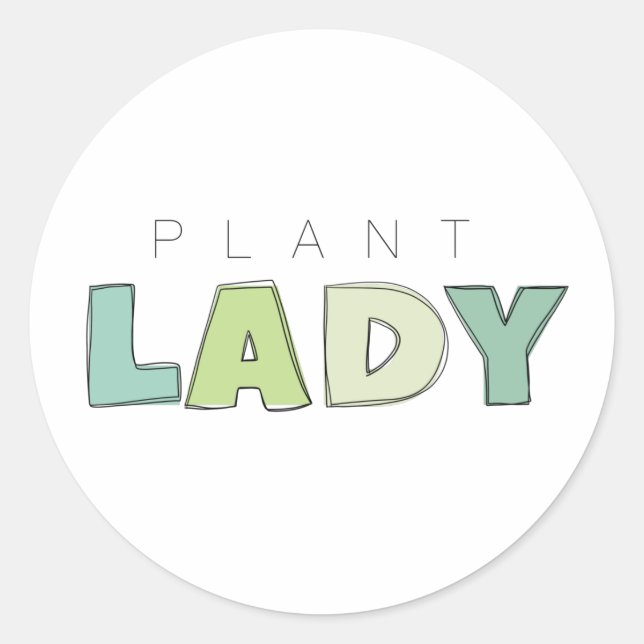 Stickers plante Lady Circle (Devant)
