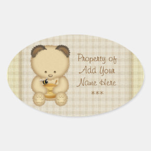Stickers Plaque d'Ours de Miel