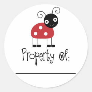 Stickers Plaque Ladybug