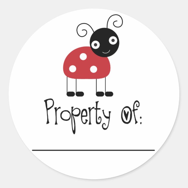 Stickers Plaque Ladybug (Devant)