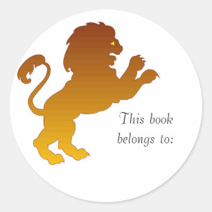 Stickers Plaque Leo Silhouette