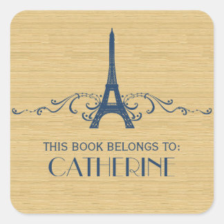 Stickers Plaque Plat Plat Bleu Français