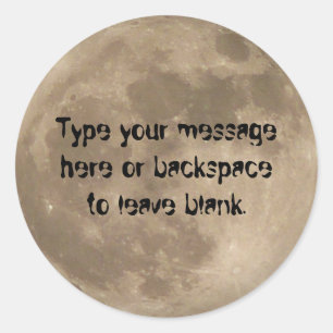 Stickers Pleine lune Lune Sticker Cadeaux personna