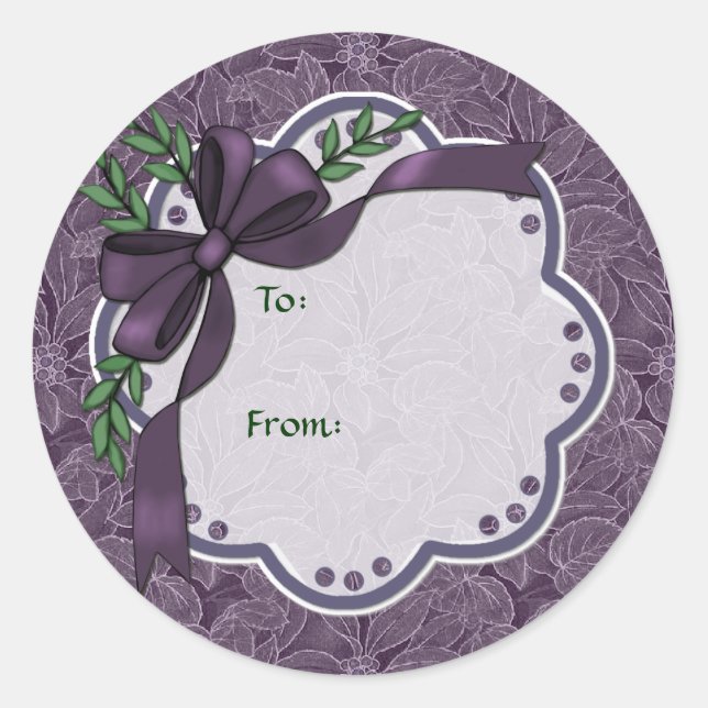 Stickers Plum Holiday Poinsettia (Devant)