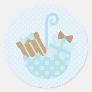 Stickers Pois bleus pour bébés ou Fêtes des mariée