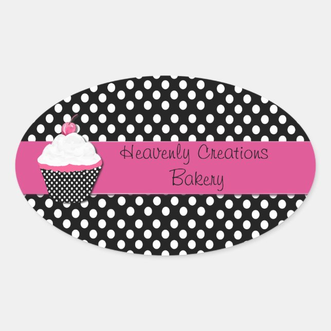 Stickers pois et Cupcake Bakery Box (Devant)