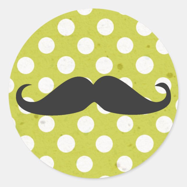 Stickers pois & Moustache (Devant)