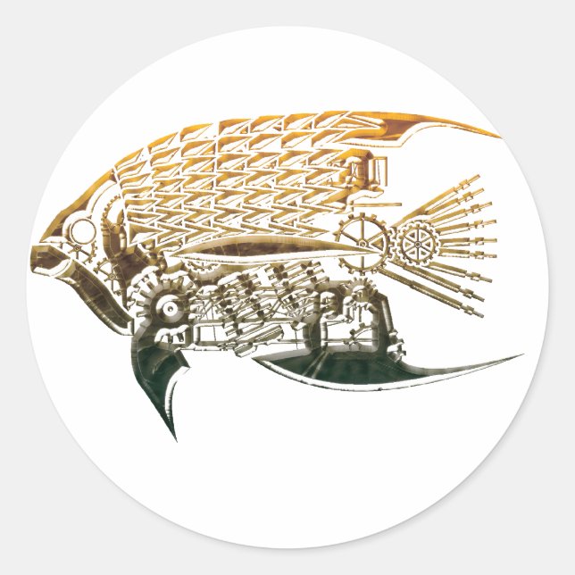 stickers poisson Steampunk (Devant)