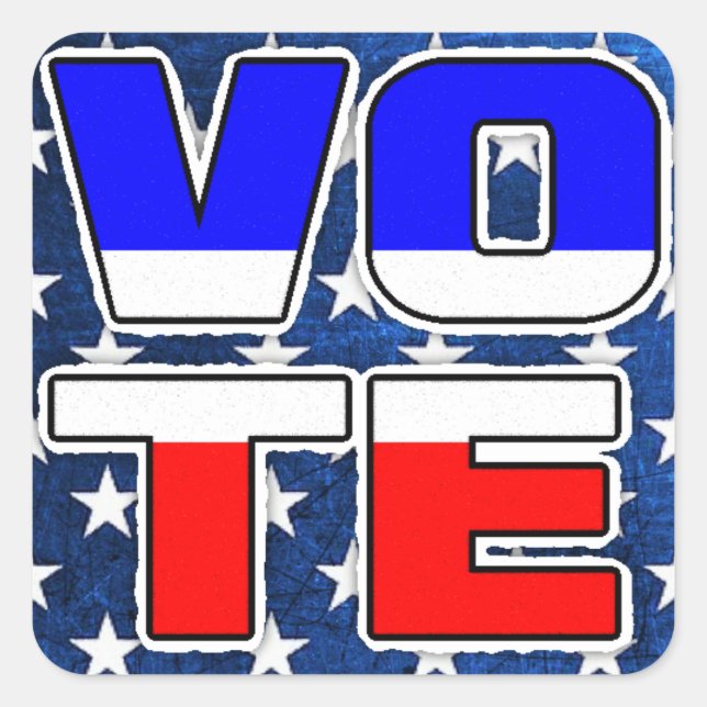 Stickers politiques d'élection VOTE (Devant)