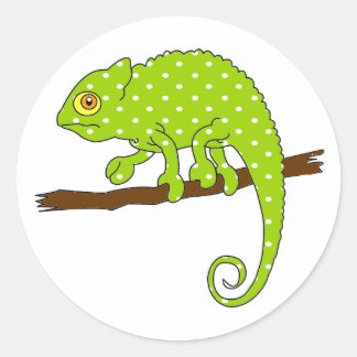 Stickers Polka Dot Chameleon