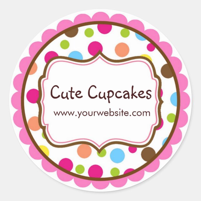 Stickers Polka Dot Colorés (Devant)