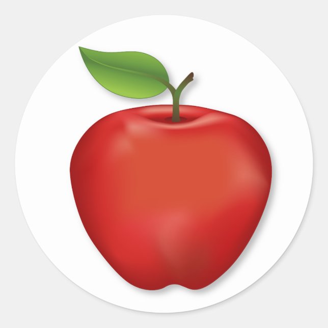 Stickers Pomme savoureux Red Delicious (Devant)