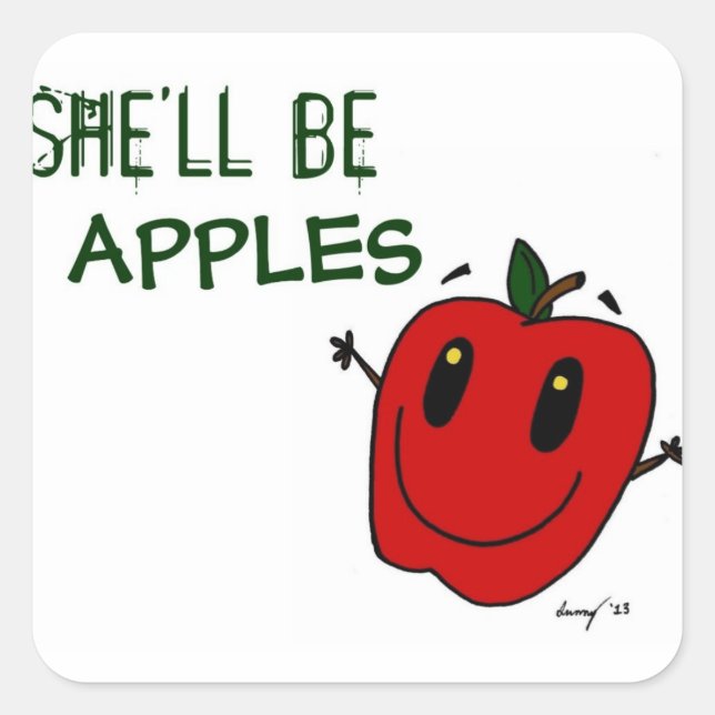 Stickers POMMES - Set de 20 (Devant)