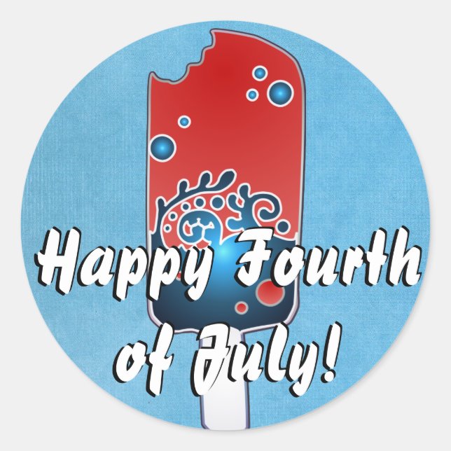 Stickers Popsicle du 4 juillet (Devant)