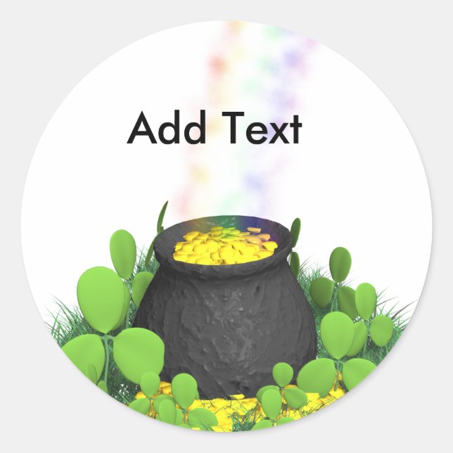 Stickers Pot of Gold Saint Patty (Devant)