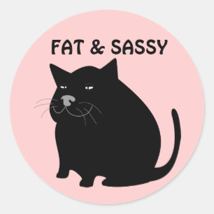 Stickers pour chats gras et simples