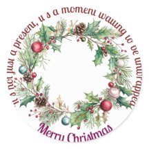 Stickers pour emballage cadeau