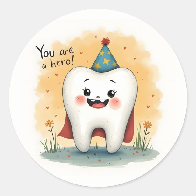 Stickers pour les petits patients dentistes (Devant)